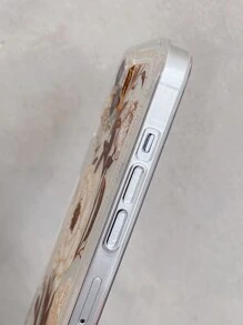 透明TPU手机壳，花边边框，刻有英文文字，兼容 17/17 Pro/ AIR/17 Pro Max/16/16 Pro/16 Plus/16 Pro Max/15 Pro Max/15/15 Pro/15 Plus/11/12/13/14/Mini - 彩色 - 查看 5