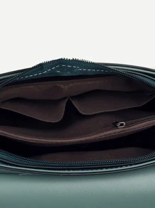 帶扣細節紋理質感翻蓋方包