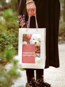 MO.CARD 20pcs Flower Embossed Random Material Paper - Multicolor - View 4