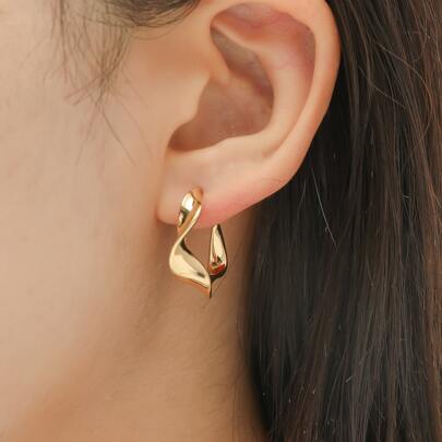 Solid Open Hoop Earrings