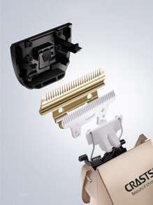 Men Electric Beard Trimmer - Gold - View 7