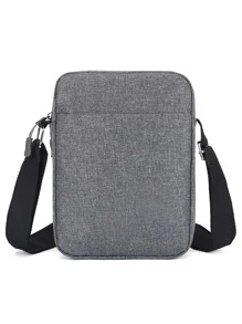 Học sinh trung học sinh năm nhất đại học túi đeo vai đa năng túi thường ngày túi vuông mini cho nam, túi xách cặp đi học để đi du lịch, đại học, ngoài trời, thể thao, bố đựng sách trở lại trường túi đeo chéo ký túc xá đa năng cho nam túi đeo chéo túi đeo hông đồ dùng học tập túi đeo chéo mùa thu cho nam túi hình trụ tiền cũ quà tặng Halloween Giáng sinh cho nam túi Scream Men cho nam mùa đông - Xám - Xem 3