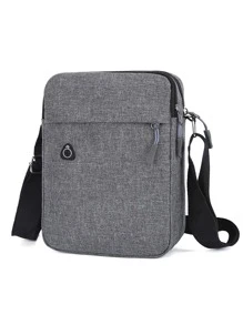 Học sinh trung học sinh năm nhất đại học túi đeo vai đa năng túi thường ngày túi vuông mini cho nam, túi xách cặp đi học để đi du lịch, đại học, ngoài trời, thể thao, bố đựng sách trở lại trường túi đeo chéo ký túc xá đa năng cho nam túi đeo chéo túi đeo hông đồ dùng học tập túi đeo chéo mùa thu cho nam túi hình trụ tiền cũ quà tặng Halloween Giáng sinh cho nam túi Scream Men cho nam mùa đông - Xám - Xem 4