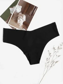 Plus Plain Simple Panty - Black - View 1