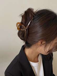 4入組極簡風格髮爪 - 彩色 - 查看 2