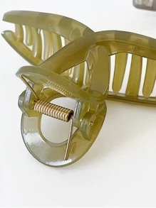 4入組極簡風格髮爪 - 彩色 - 查看 3