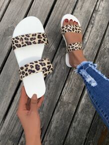 Sandalias con estampado de leopardo - Multicolor - Ver 1