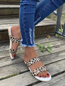 Sandalias con estampado de leopardo - Multicolor - Ver 2