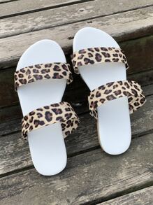 Sandalias con estampado de leopardo - Multicolor - Ver 5