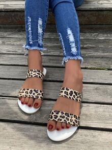 Sandalias con estampado de leopardo - Multicolor - Ver 8