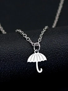 男士雨傘吊墜項鍊