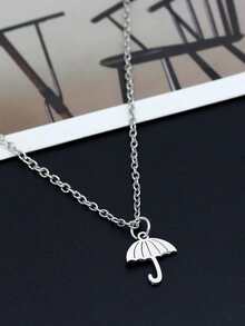 男士雨傘吊墜項鍊