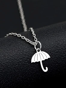 男士雨傘吊墜項鍊