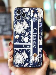 花卉圖案手機外殼帶腕帶支架 - 彩色 - 查看 3