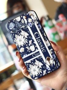 花卉圖案手機外殼帶腕帶支架 - 彩色 - 查看 4