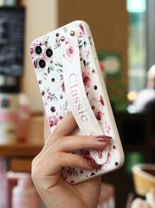 Husă Florală pentru Telefon Cu Suport pentru brățară - Multicolor - Vizualizare 3