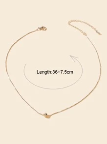 珠子墜飾項鍊 - 銀色 - 查看 3