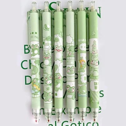 6 件文具可爱圆珠笔，文具圆珠笔回到学校文具可爱东西笔卡哇伊可爱笔