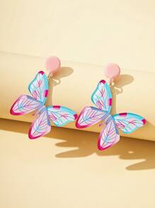 Bông tai thả bướm - Nhiều màu - Xem 2