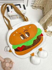 Hamburger Graphic Novelty Bag - Multicolor - View 2