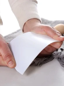 1pc Plastic Scraper/Dough Cutter, Cake, Bread, Crepe, Jelly, Cream Scraping Tool, Baking Kitchenware - White - View 3