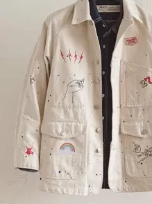 6pcs DIY Rainbow Patch, Embroidered Rainbow Sewing Patch For Clothing Decor - Multicolor - View 3