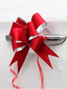 10 chiếc Nơ Gói Quà Đồng Bằng - Đỏ - Xem 2