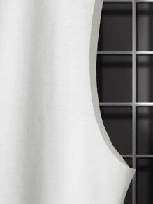 Manfinity Homme Áo thun không tay có mũ trùm đầu họa tiết khối màu dành cho nam dùng để tập luyện, chơi tennis - trắng - Xem 4