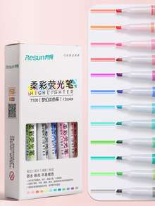 12入組雙頭高光 - 彩色 - 查看 5