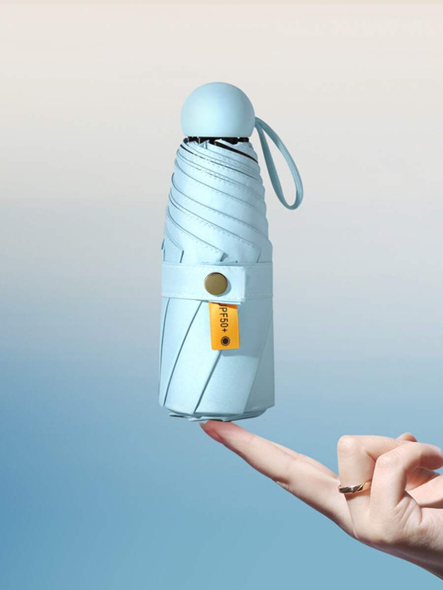 Plain Sunscreen Umbrella - Baby Blue - View 1