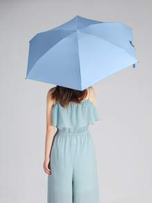 Plain Sunscreen Umbrella - Baby Blue - View 2