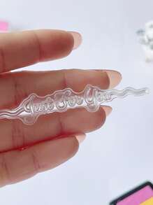 1pc Clear Stamp - Clear - View 2