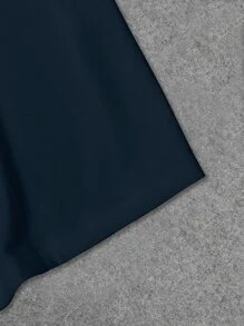 Manfinity Men Plus Dollar & Gesture Print Tee - Navy Blue - View 5