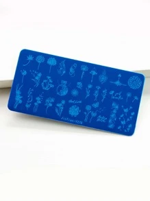 Mẫu móng tay 1 mảnh họa tiết bồ công anh - Bạc - Xem 2