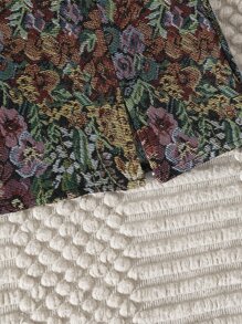 Breezaya Split Hem Floral Jacquard Skirt