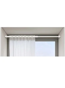 1pc Retractable Plastic Towel Bar,Simple White Wall-Mounted Bath Towel Rack For Bathroom - White - View 4