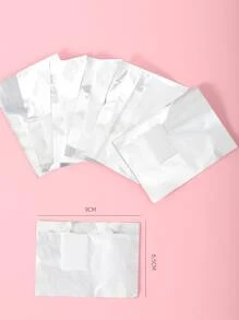 50pcs Aluminum Foil Nail Art Remover Pad Nails Nails Supplies Nail Stuff - Silver - View 4