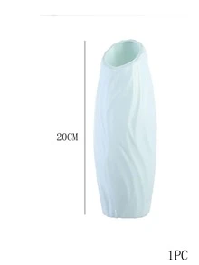 1 cái bình hoa nhựa - màu xanh lá - Xem 3