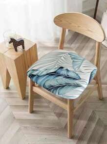 葉子印花彈力椅座套 - 彩色 - 查看 1