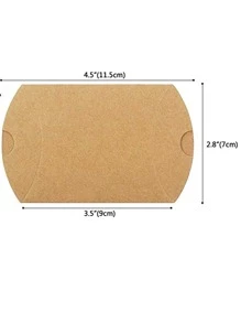 30入組麻繩餅乾包裝盒派對用牛皮紙糖果盒 - 彩色 - 查看 3