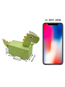 6入組卡通恐龍形糖果包装盒 - 彩色 - 查看 3