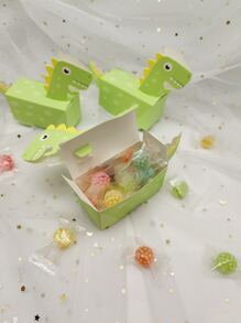 6入組卡通恐龍形糖果包装盒 - 彩色 - 查看 4