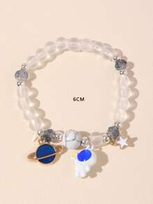 Pulsera con cuenta planeta & astronauta accesorio - Multicolor - Ver 3