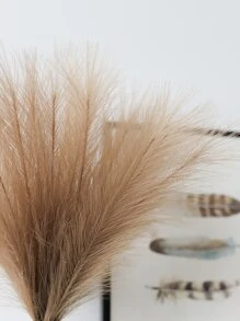 1 件 5 枝棕色仿蒲苇人造芦苇蓬松人造假花波西米亚风装饰，适用于婚礼派对装饰、家庭客厅卧室装饰、花瓶布置、DIY 摄影道具、假植物、秋季装饰、房间、书桌、花园装饰、房间装饰用品、情人节、礼物 - 棕色 - 查看 7