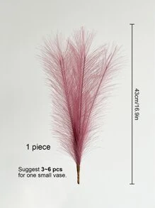 Giả Cỏ Pampas Lớn Lông Tơ Nhân Tạo Giả Bulrush Cỏ Sậy, cho Bình Hoa Chất Độn Trang Trại Nhà Trang Trí Lễ Cưới - Màu đỏ tím - Xem 7
