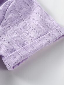 Toddler Girls Roll Up Sleeve Ruffle Hem Belted Shirt Dress