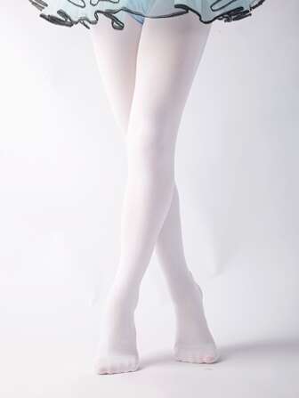 小女童素色褲襪