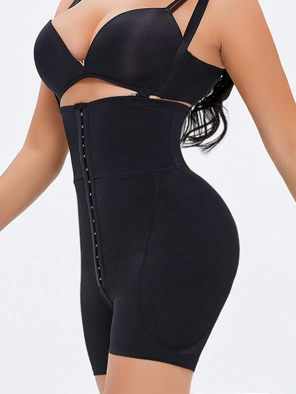 Hook And Eye Mesh Shapewear Romper SHEIN South Africa