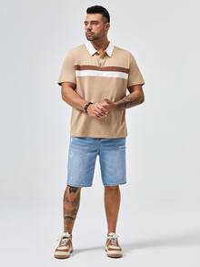 Manfinity Hombres Shorts en mezclilla desgarro