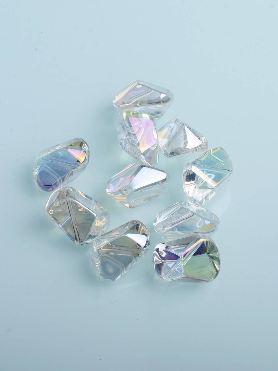 10pcs Stone Design DIY Jewelry Accessory - White - View 1